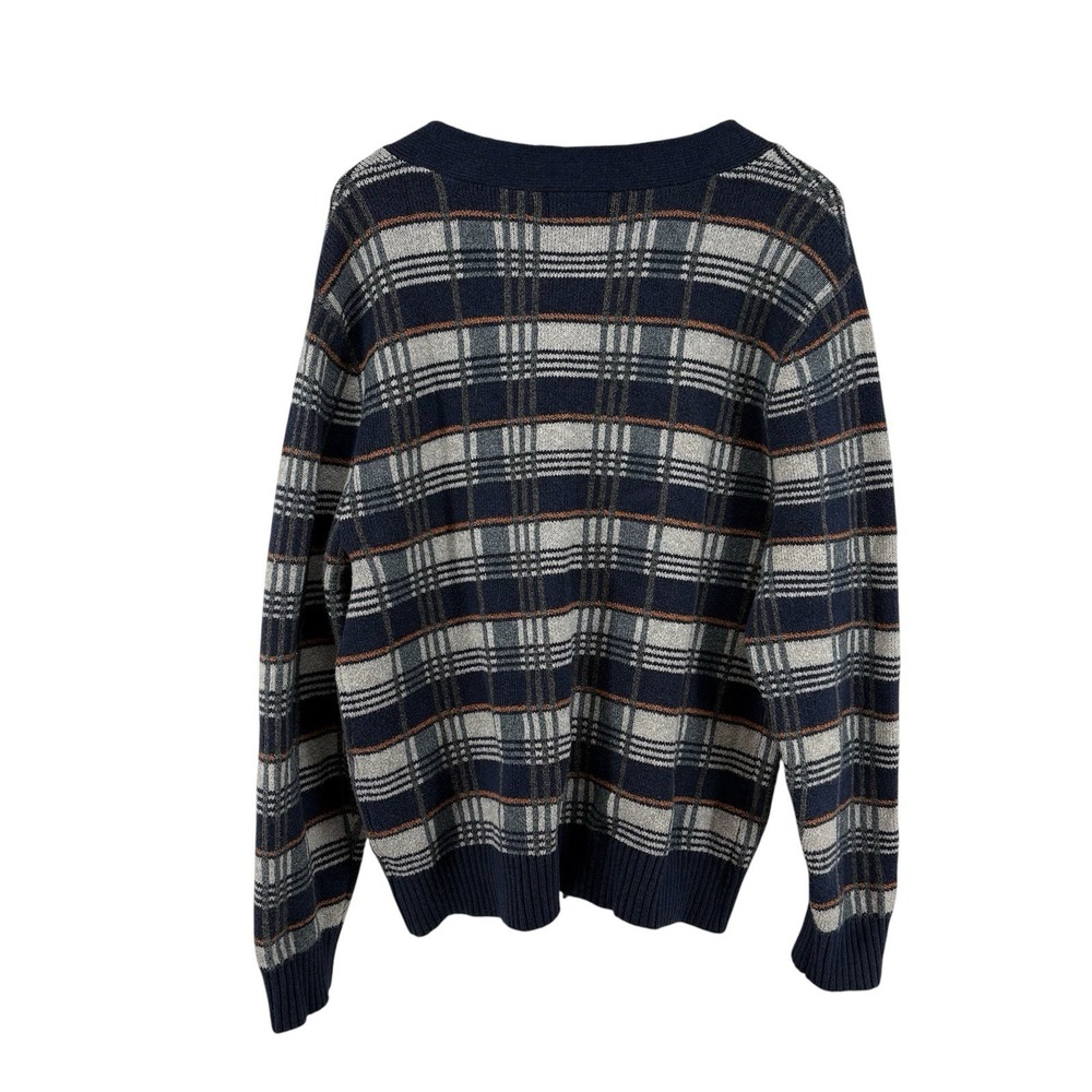 Goodfellow Plaid V-Neck Cardigan Sweater M - Picture 3 of 7